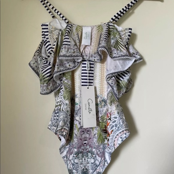 CAMILLA FRANKS Swimsuit Bathers Size XS BNWT Beach Shack Embellished Crystals - Picture 7 of 11